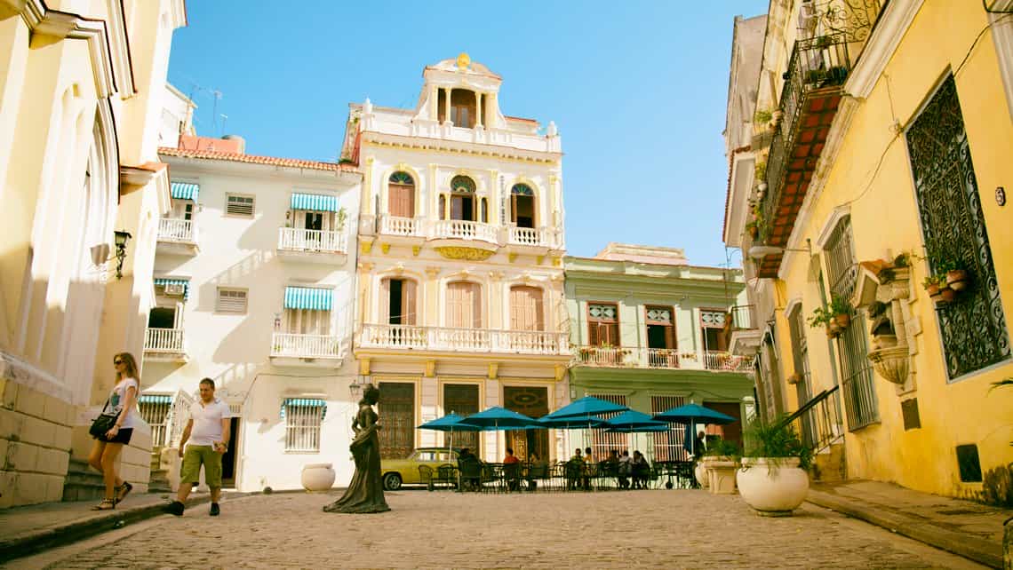 Vista de la Plazuela del Angel en la Habana Vieja