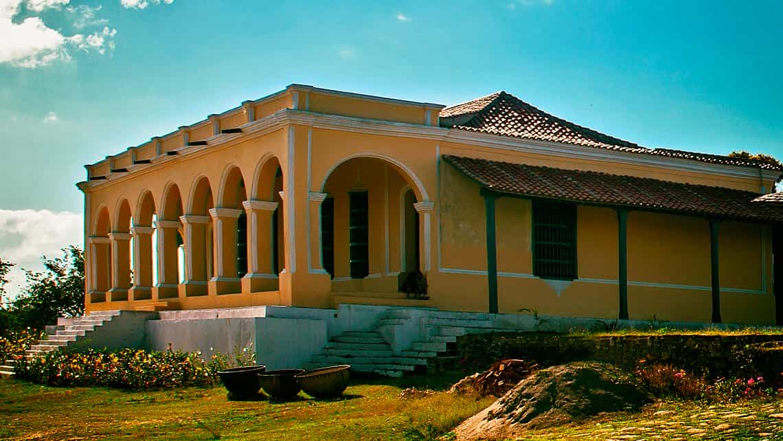 Vista exteriror de la casa Vivienda de la Hacienda Guáimaro