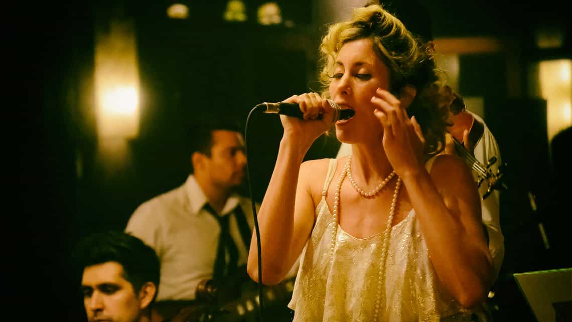 Cantante de Jazz en el festival de La Habana