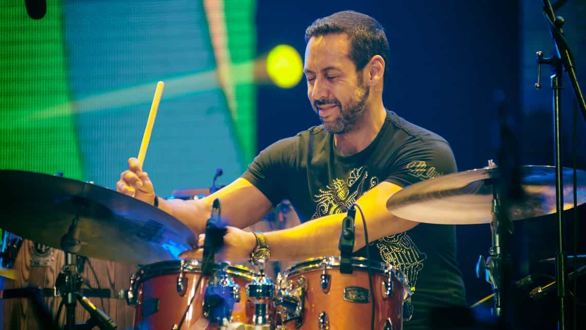 El bateria Antonio Sanchez durante el Festival del Tambor de La Habana