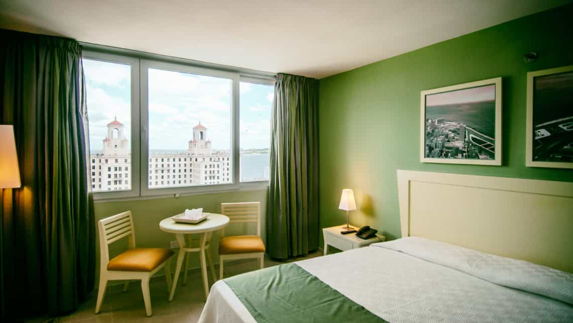 Hotel Nacional de Cuba visto desde una de las habitaciones del Hotel NH Capri