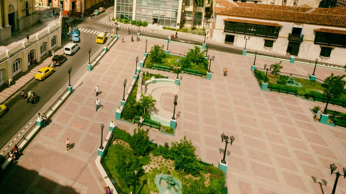 Parque Cespedes desde el Ayuntamiento