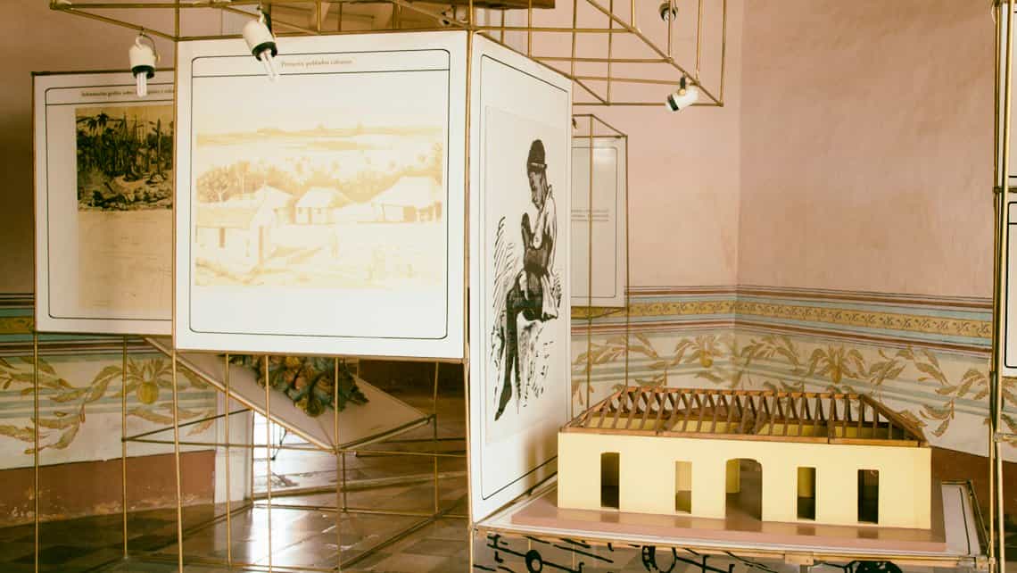 Detalle de unas ilustraciones en el Museo de Arquitectura Colonial de Trinidad