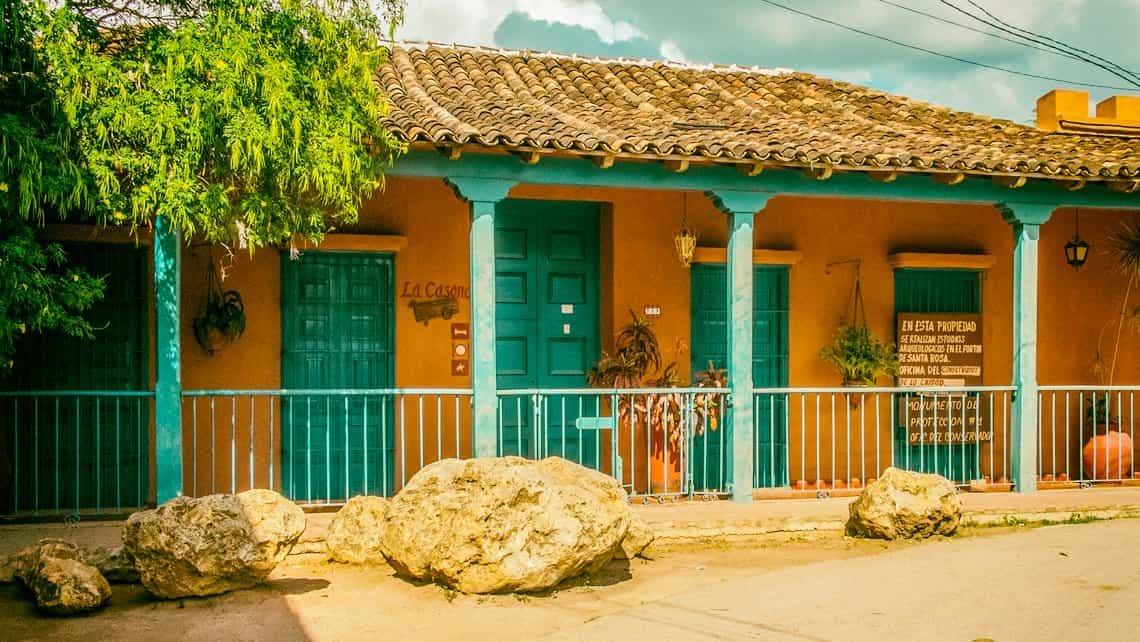 Casa colonial de renta a viajeros, 'casa particular', en Trinidad de Cuba