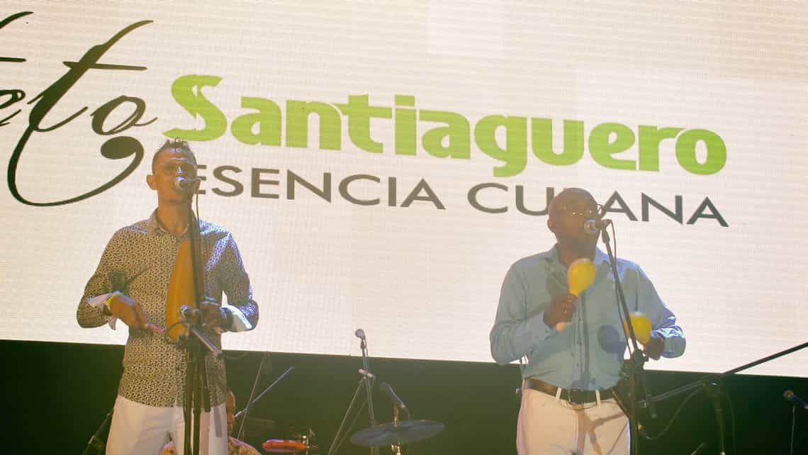 Septeto Santiaguero durante el Festival de Musica de Josone en Varadero