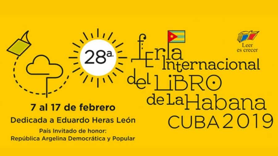 Cartel promocional de la 28 Feria Internacional del Libro de La Habana en 2019