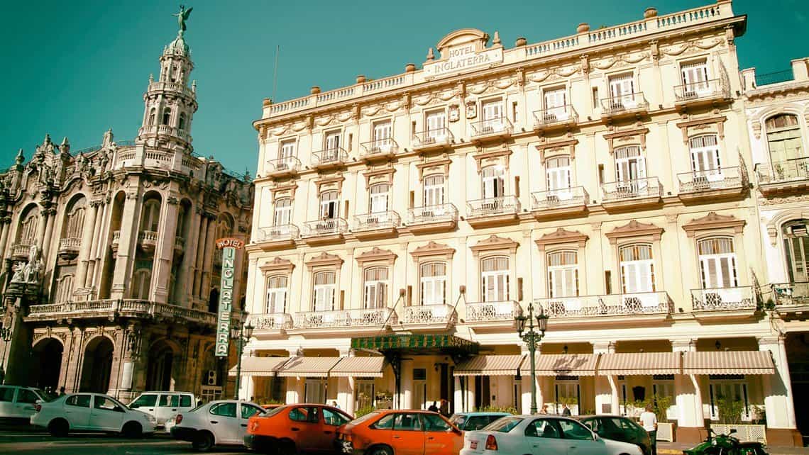 El emblematico hotel Inglaterra se encuentra situado en el corazon de La Habana