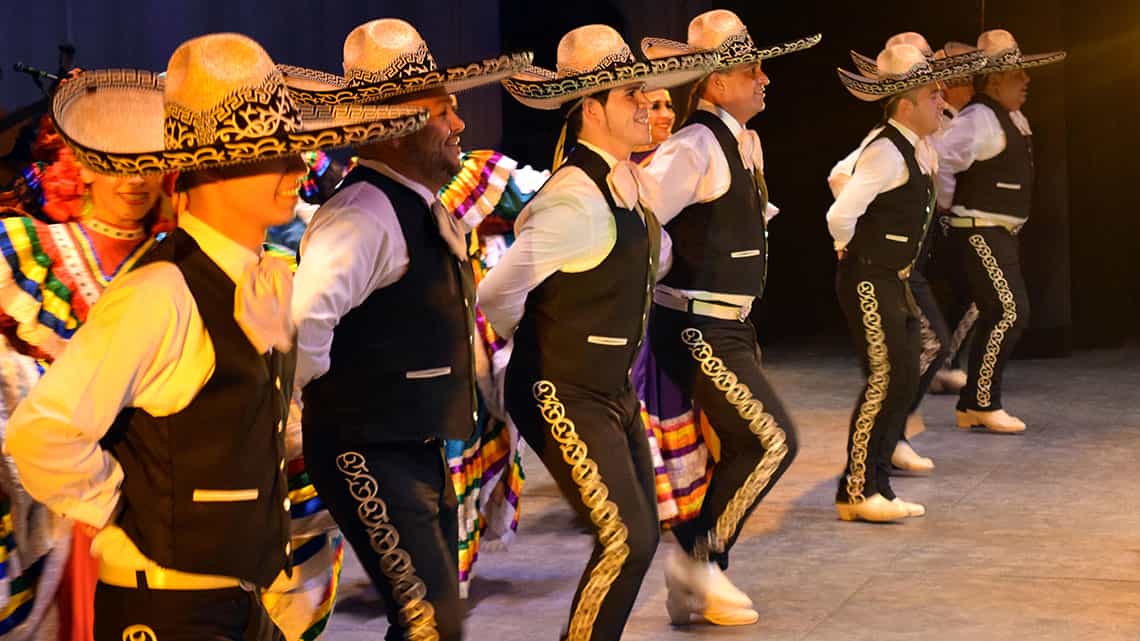 Mariachis mexicano durante la fiesta de Viva Mexico