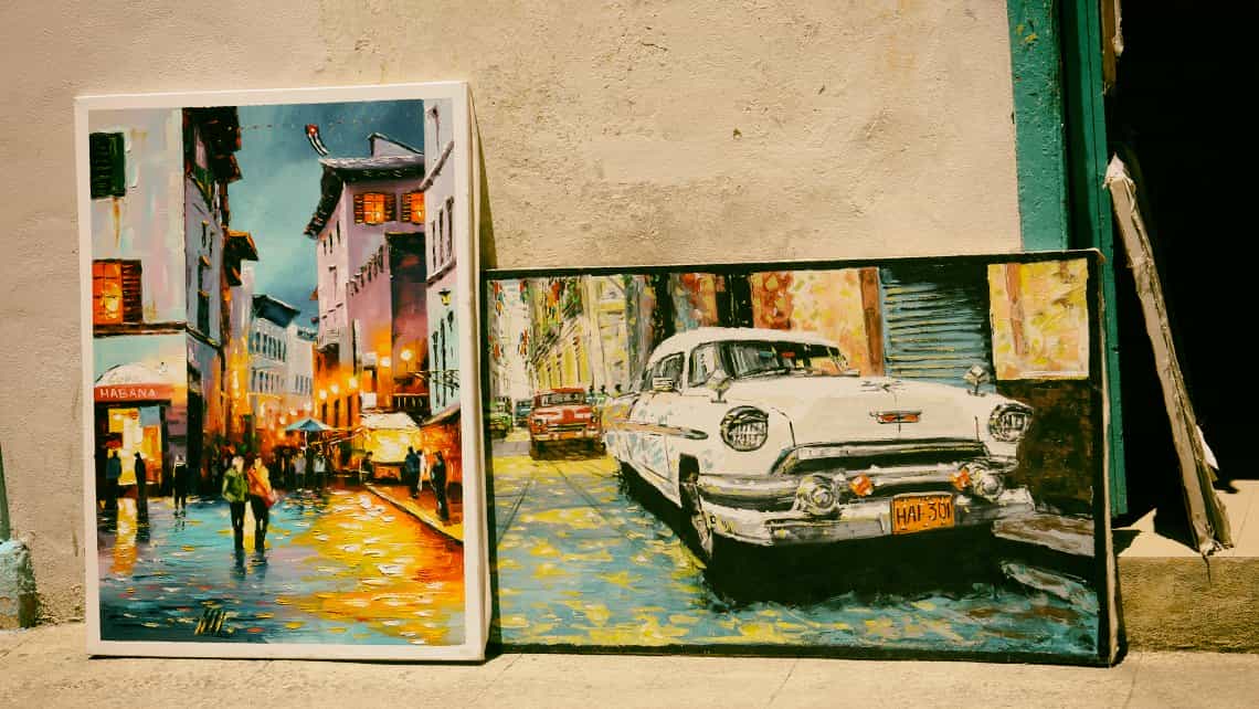 Souvenirs de autos clásicos en Cuba