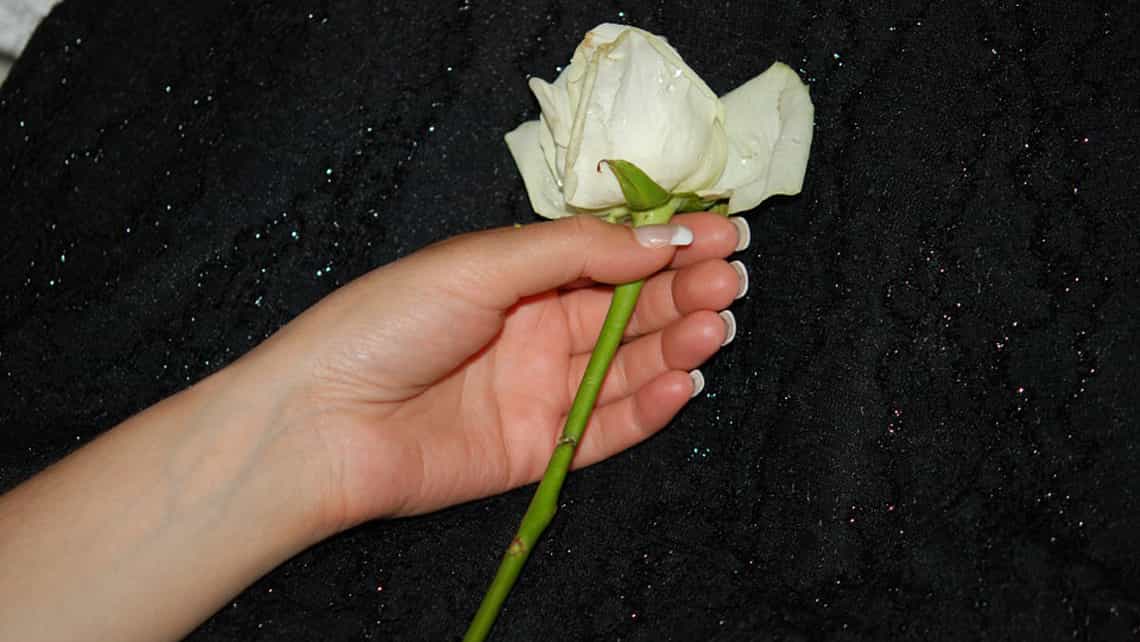 En ocasiones, la entrega de rosas por parte de la quinceanera es parte del ritual de las Fiestas de Quince 