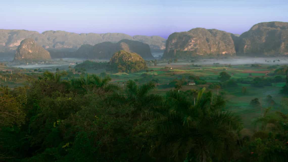 Vista panoramica del Valle de Viñales