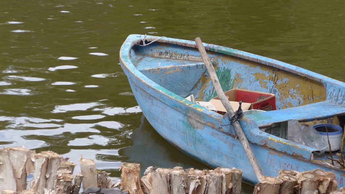 Un bote utilizado en la pesca artesanal al norte de Villa Clara