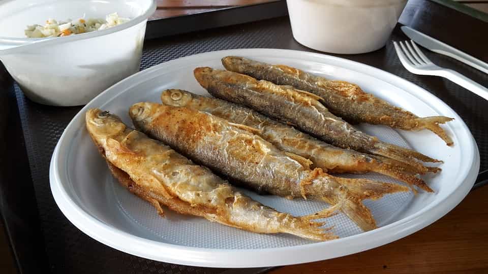 Plato de pescado frito