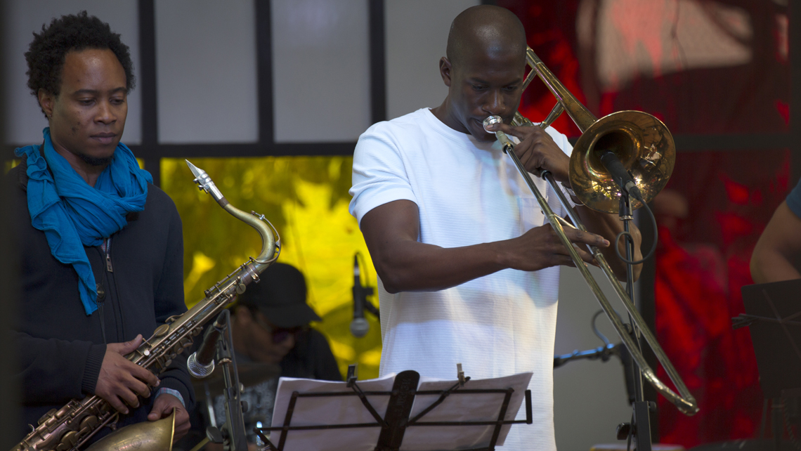 Jazzistas en un concierto en el Pabellón Cuba durante el Festival Jazz Plaza 2017