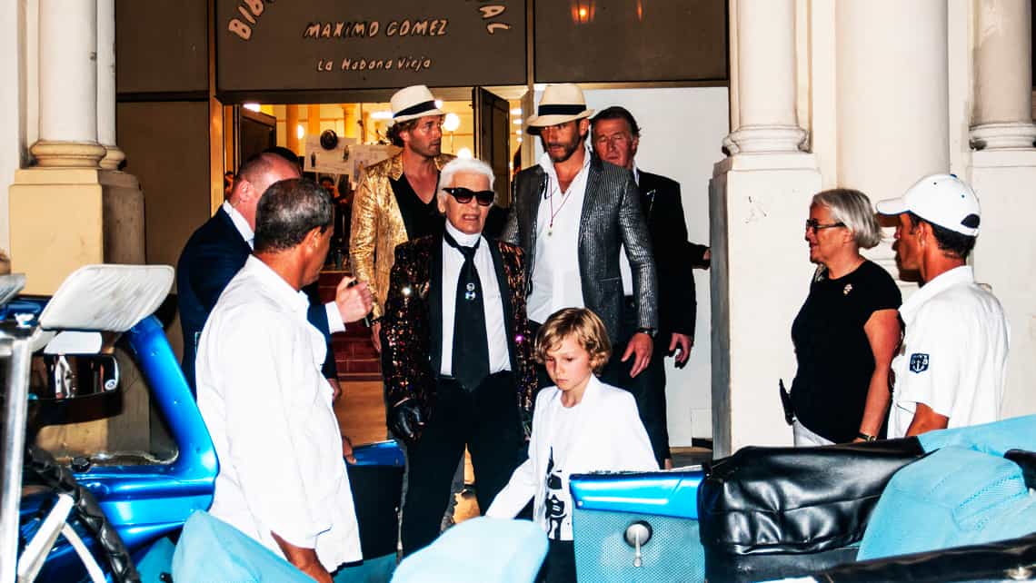 Karl Lagerfeld presidio el desfile de Chanel en La Habana