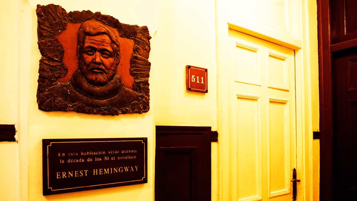 La habitacion 511 de Ernest Hemingway del hotel Ambos Mundos