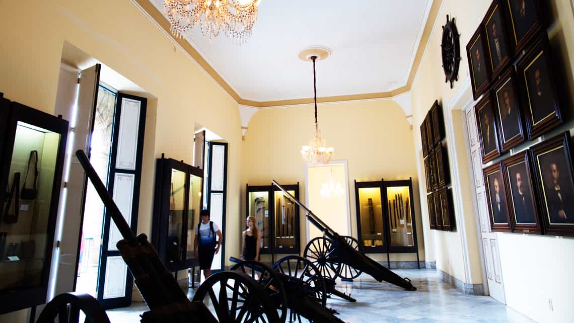 Piezas de artilleria en el Palacio de los Capitales Generales - Museo de la Ciudad de La Habana