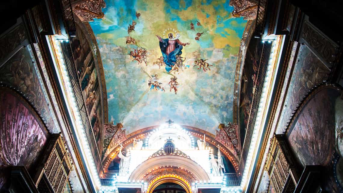 Frescos en el techo de la Iglesia de Nuestra Señora de la Merced