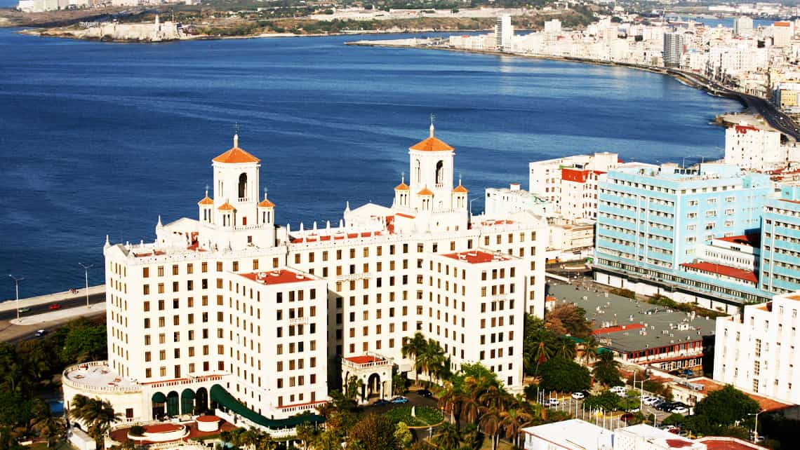 Vista del Hotel Nacional de Cuba visto desde La Torre en el Focsa
