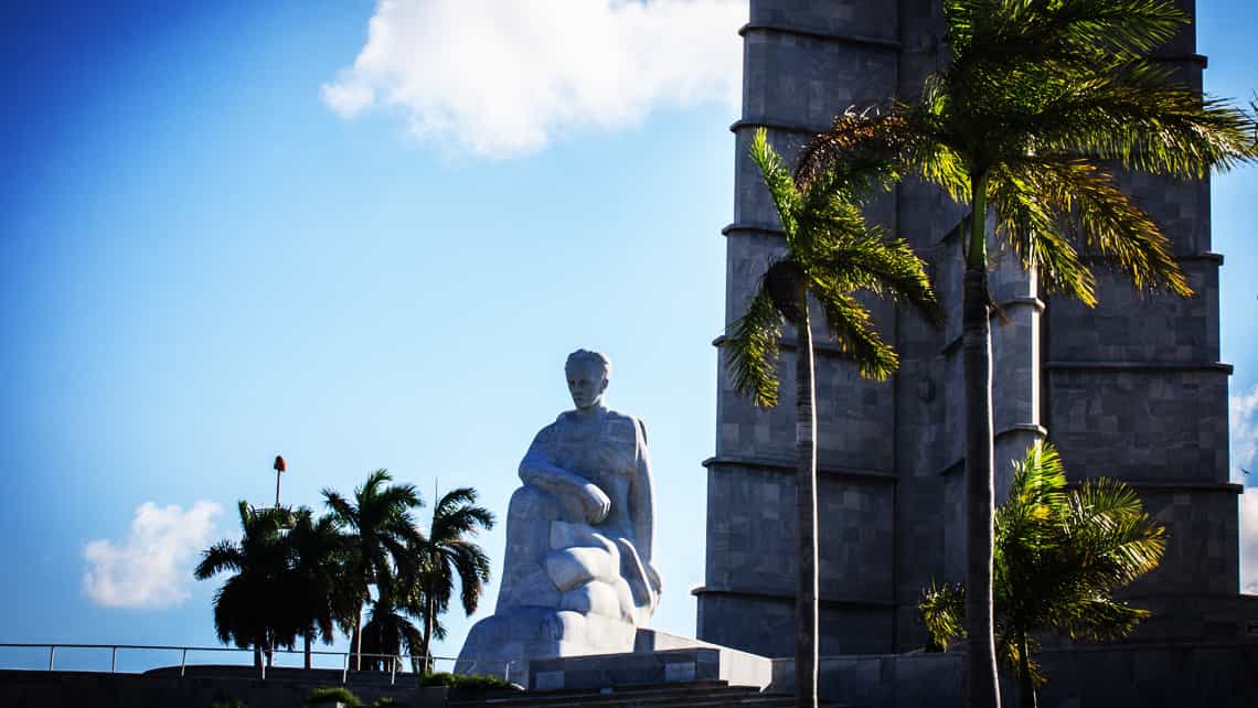 Detalle del monumento a Jose Marti en la Plaza de la Revolucion