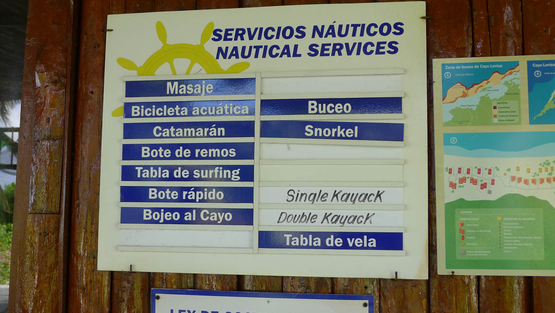 Servicios Náuticos, Cayo Levisa