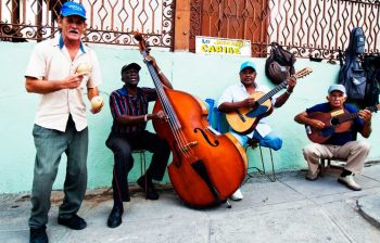 Músicos en Santiago de Cuba