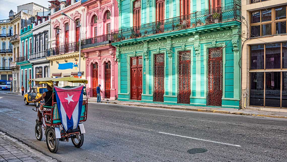Bicitaxi en Cuba