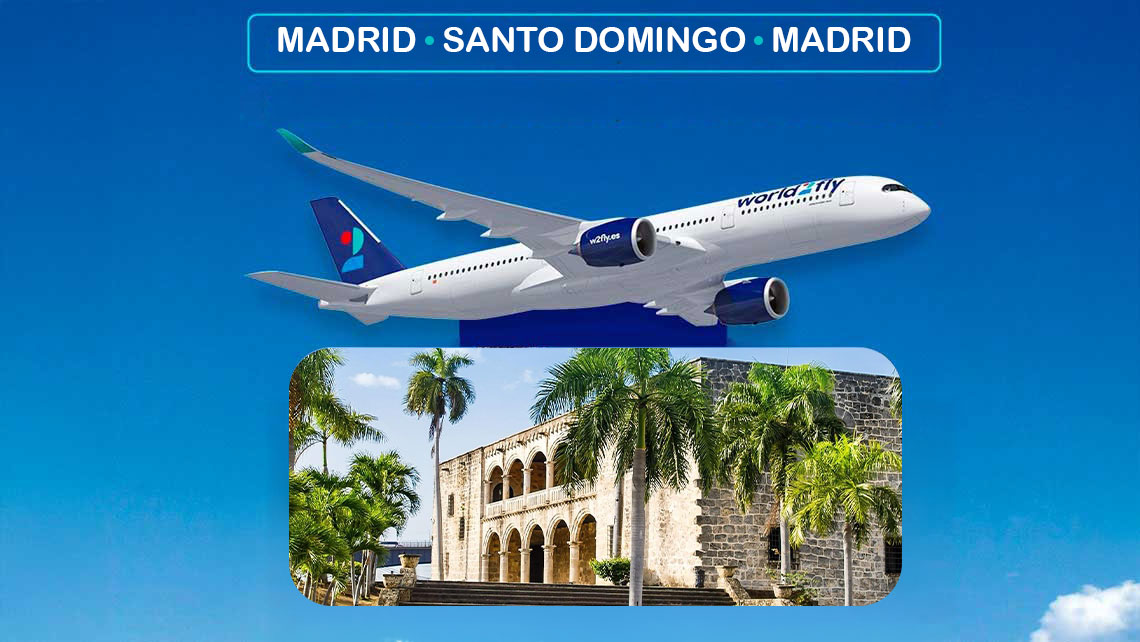 Vuelos a Santo Domingo desde Madrid con World2Fly
