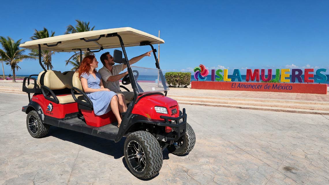 carrito de golf isla mujeres